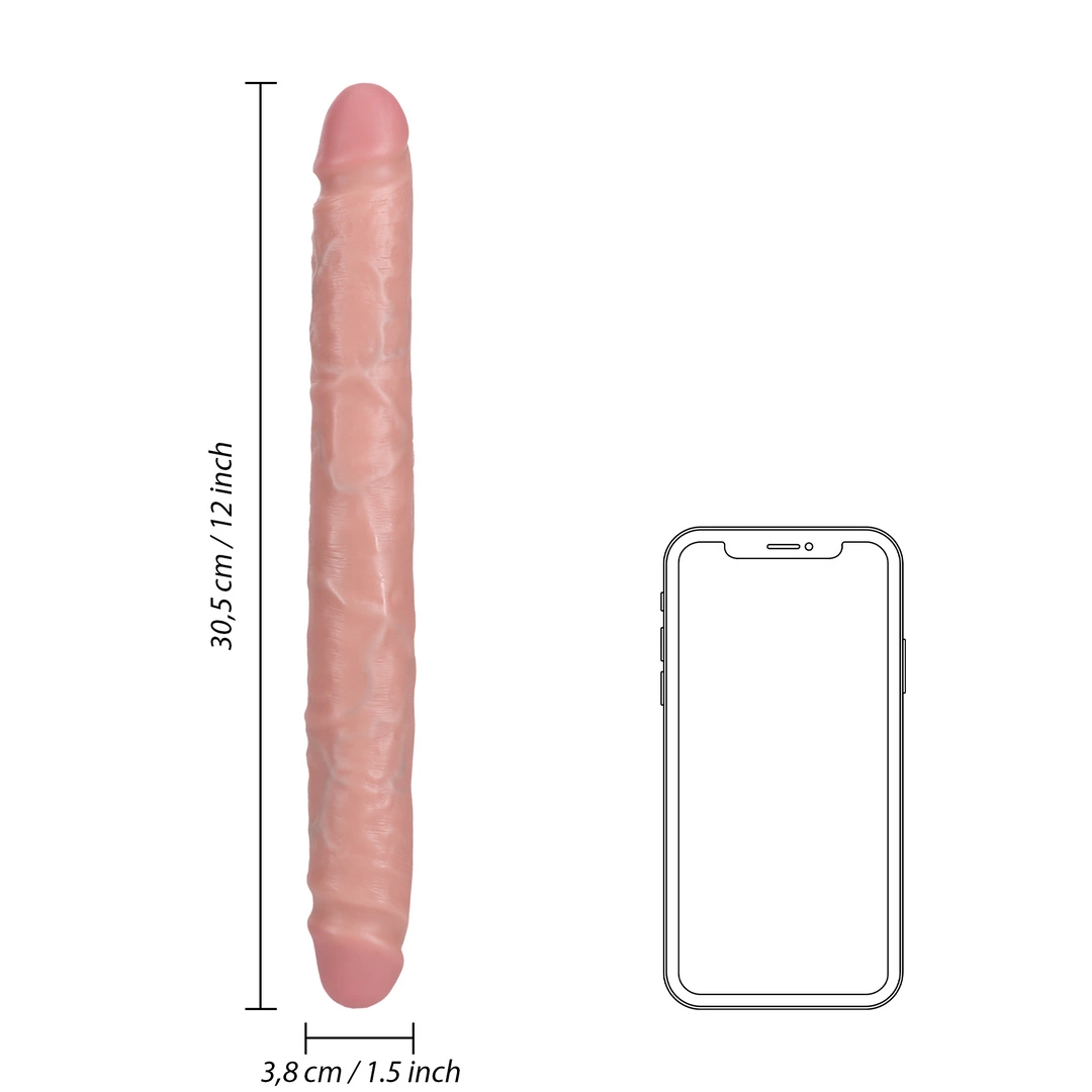 RealRock - Realistyczne dildo - dwustronne 35,6 cm 6 RealRock - Realistyczne dildo - dwustronne 35,6 cm - obrazek 6