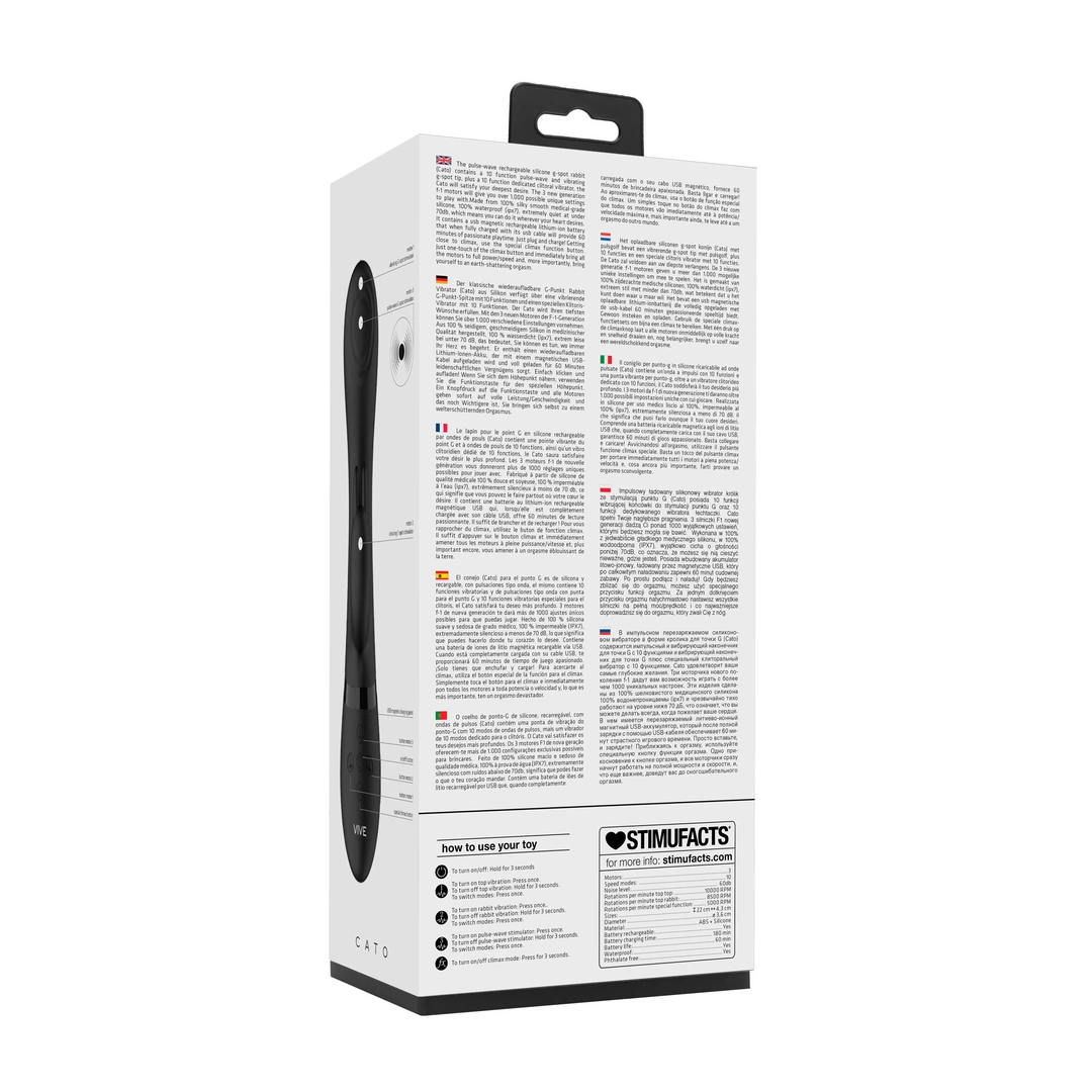 Vive - Pulsacyjny wibrator punktu G - królik Cato 3 Vive - Pulsacyjny wibrator punktu G - królik Cato - obrazek 3