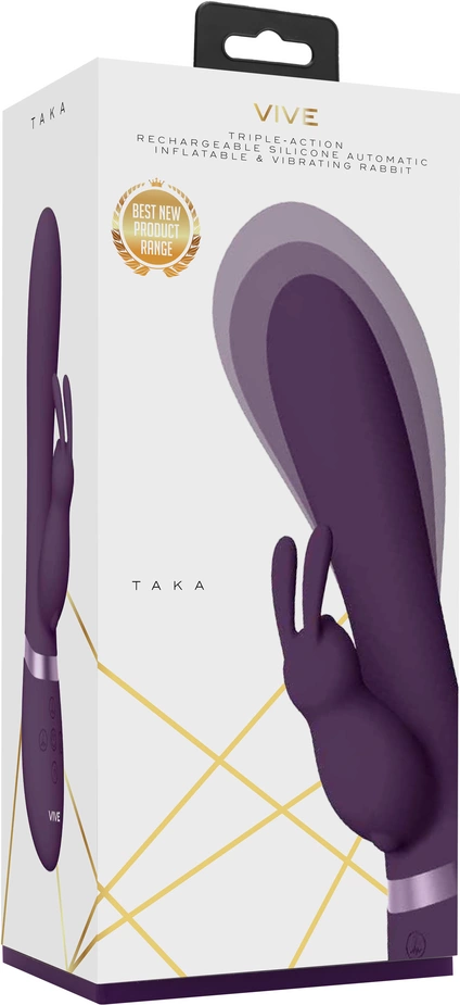 Vive - Nadmuchiwany i wibrujący wibrator królik Taka 3 Vive - Nadmuchiwany i wibrujący wibrator królik Taka - obrazek 3