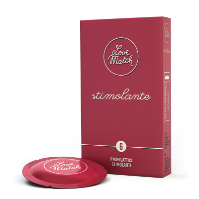 Prezerwatywy Love Match Stimolante    6 pcs pack