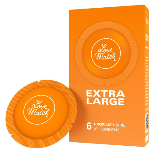 Prezerwatywy Love Match Extra Large   6 pcs pack
