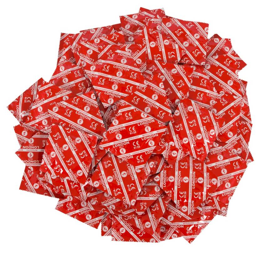 London red condoms 100 pcs. - obrazek 2