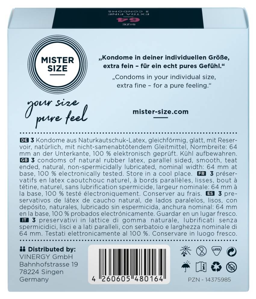 Mister Size 64mm pack of 3 - obrazek 3