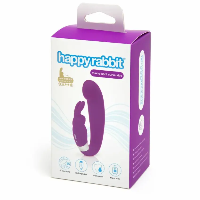 Wibrator - Happy Rabbit G-Spot Clitoral Curve Vibrator - obrazek 3