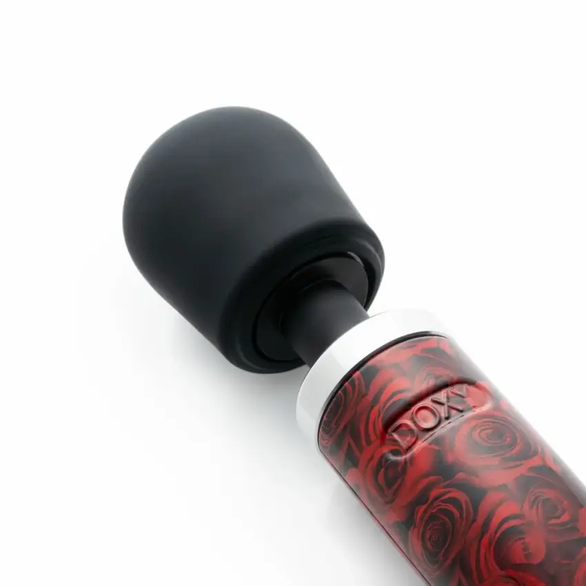Masażer - Doxy Die Cast Wand Massager Rose Pattern - obrazek 3