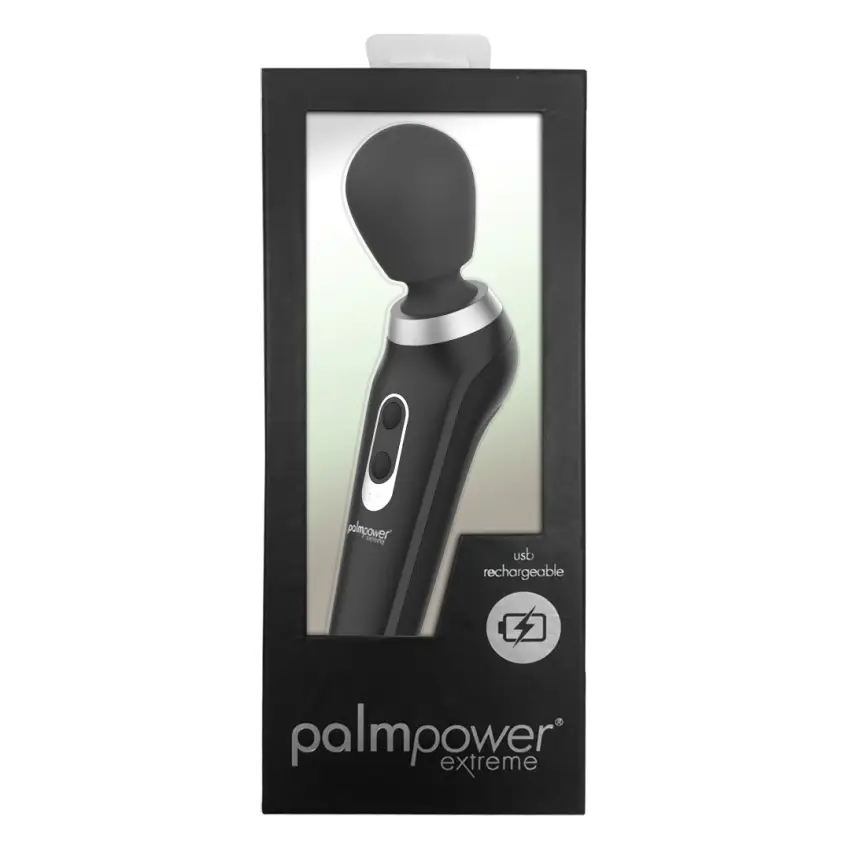 PalmPower - Extremalny Masażer Różdżkowy Czarny - obrazek 2