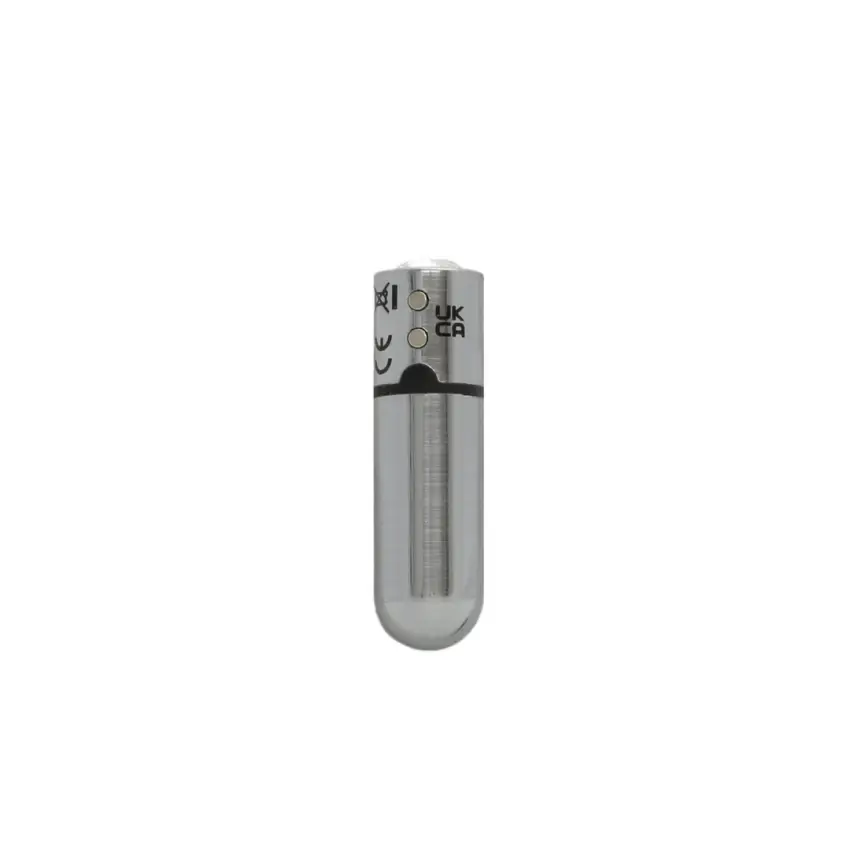 PowerBullet - Mini Wibrator 9 Funkcji Z Kryształem First Class Srebrny - obrazek 2