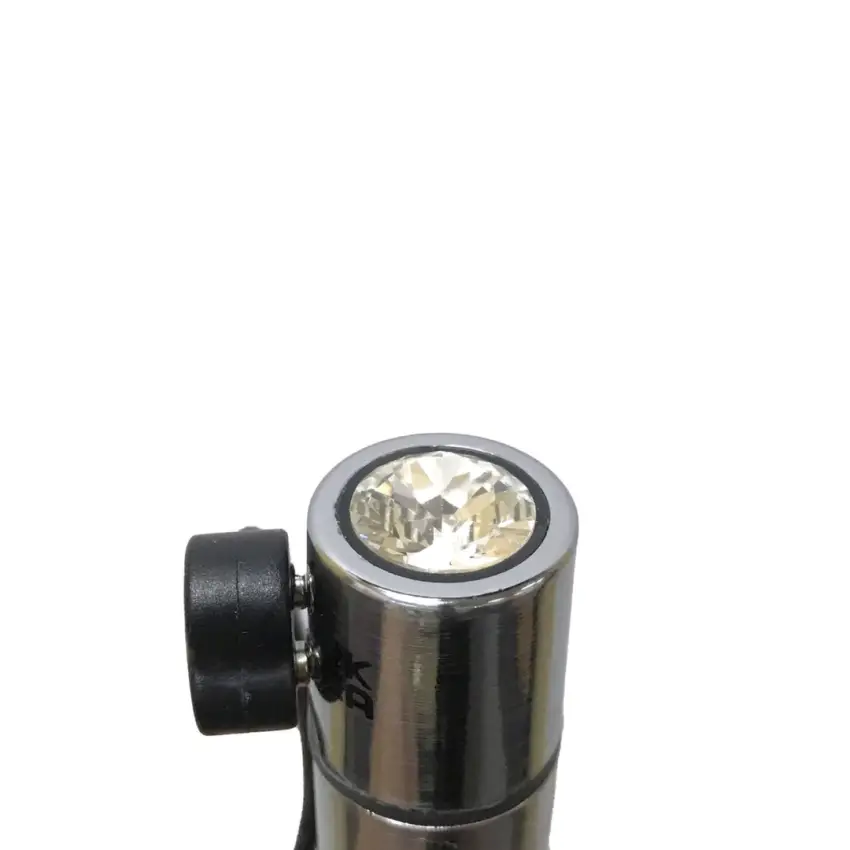 PowerBullet - Mini Wibrator 9 Funkcji Z Kryształem First Class Srebrny - obrazek 8