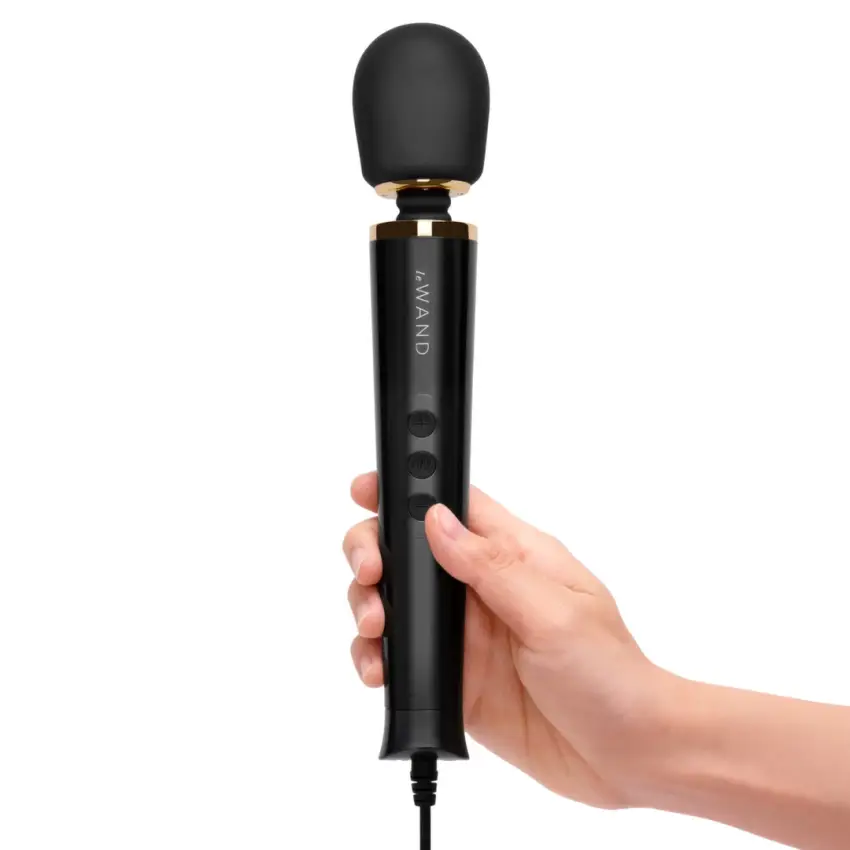 Le Wand - Mocny Masażer Łechtaczki Czarny Powerful Petite Plug-in - obrazek 4