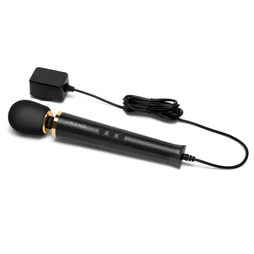 Le Wand - Mocny Masażer Łechtaczki Czarny Powerful Petite Plug-in - obrazek 3