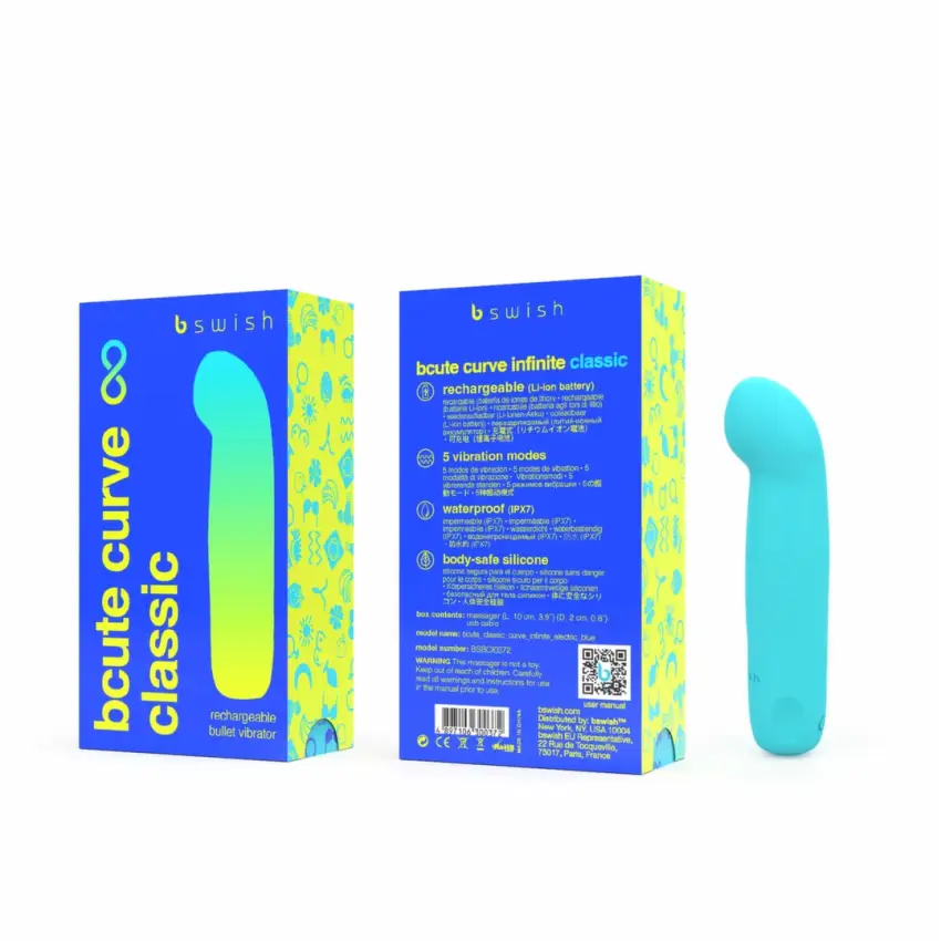 B swish - Wibrator Punktu-G Bcute Curve Classic Niebieski - obrazek 5