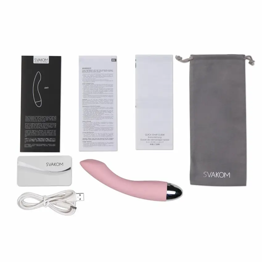 Wibrator do punktu G - Svakom Amy G-Spot Vibrator Pale Pink - obrazek 5
