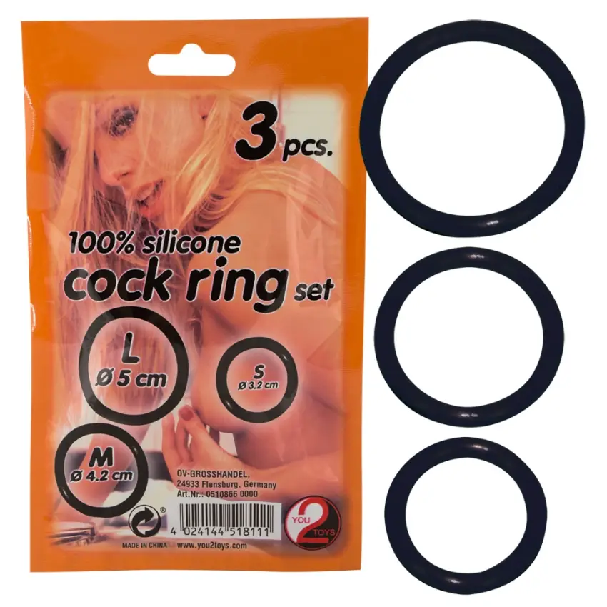 You2Toys - Silikonowe pierścienie erekcyjne - 3 sztuki - obrazek 3