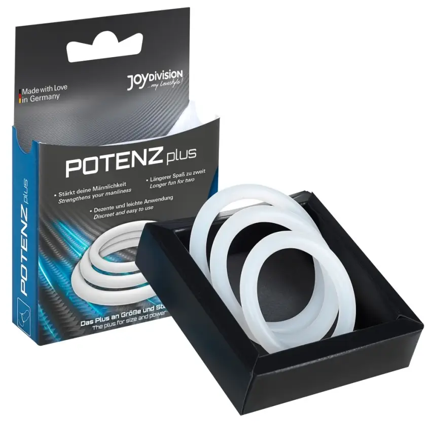 Joydivision Toys - 3 Pierścienie Na Penisa Wspomaga Erekcje Potenzplus - obrazek 5