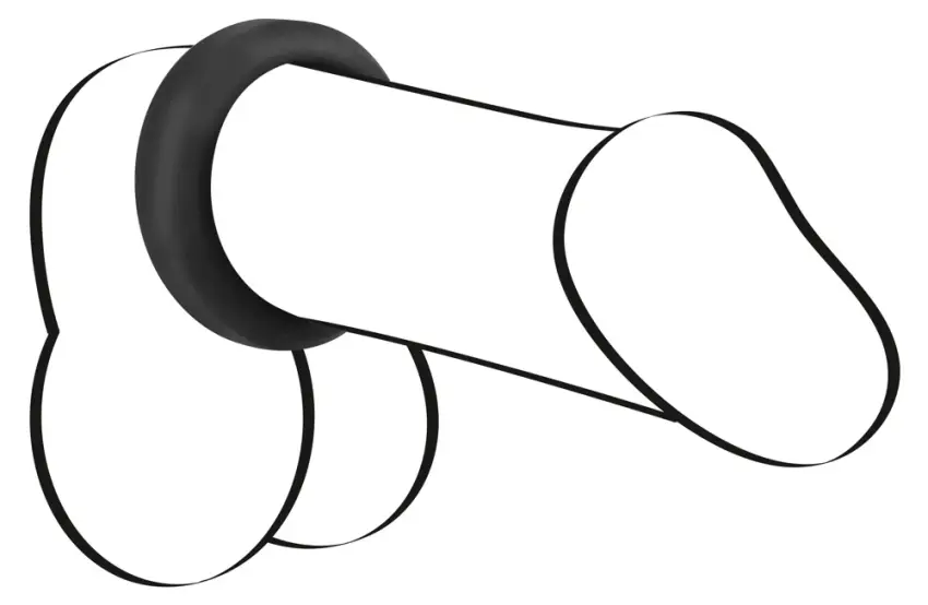 Pierścień Na Penisa Duży(3,8cm) - Black Velvets - obrazek 5