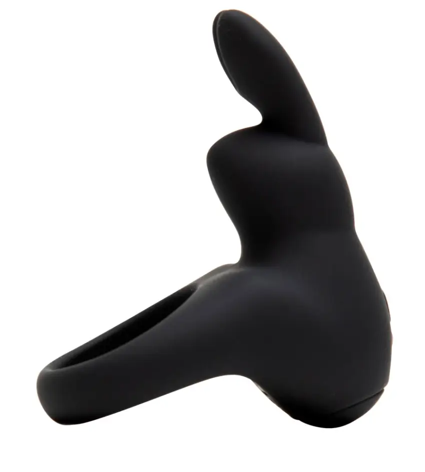 Happy Rabbit - Silikonowy Pierścień Na Penisa Cock Ring Czarny - obrazek 3