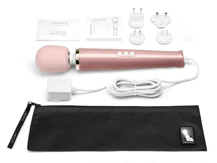 Le Wand - Masażer Łechtaczki 34 cm Ruchoma Główka Powerful Plug-In RoseG - obrazek 7