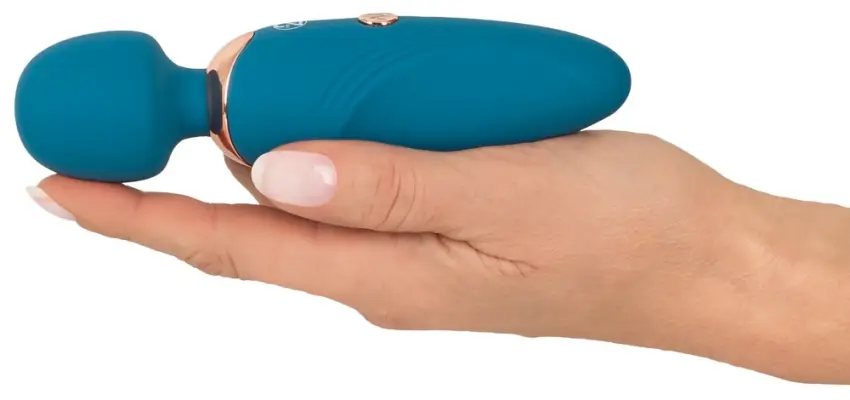 You2Toys - Mały Masażer Z Ruchomą Główka Petite Wand Niebieski - obrazek 6