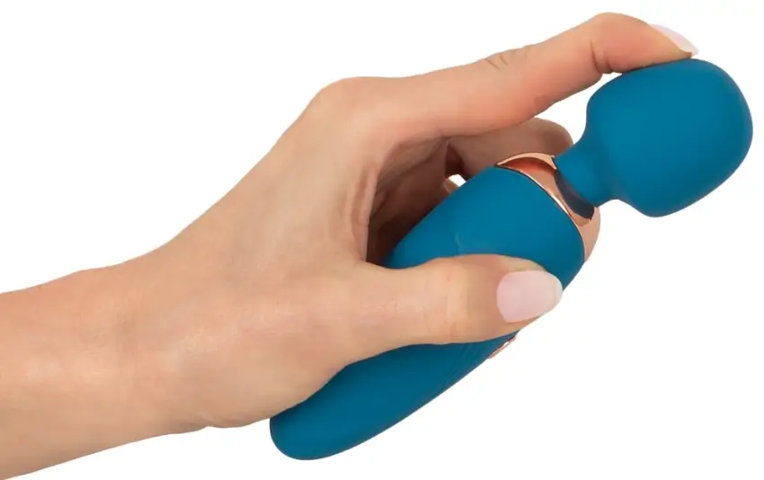 You2Toys - Mały Masażer Z Ruchomą Główka Petite Wand Niebieski - obrazek 7