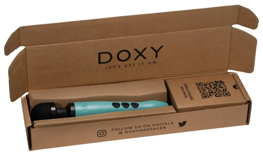 Doxy - Masażer Łechtaczki Z Ruchomą Główką Doxy 3 Turkusowy - obrazek 5