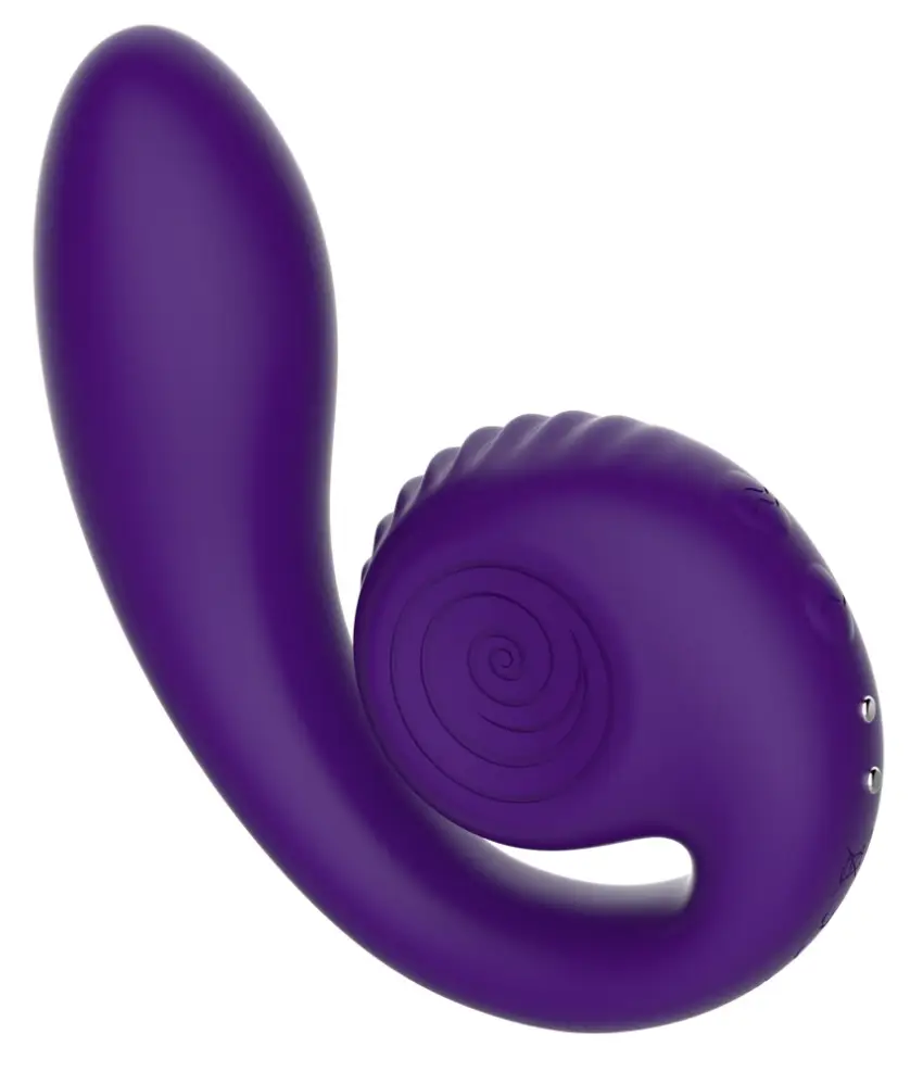 Snail Vibe - Wibrator Ślimak Zakrzywiony Ze Stymulacją Łechtaczki Gizi Fioletowy - obrazek 2