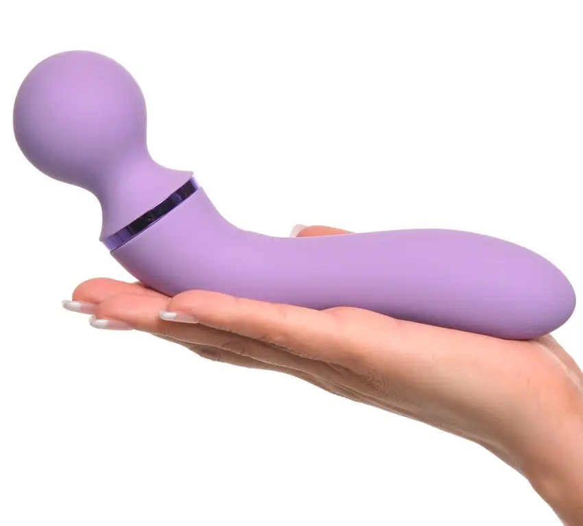 Fantasy For Her - Masażer I Wibrator W Jednym Fioletowy 19.5cm - obrazek 5