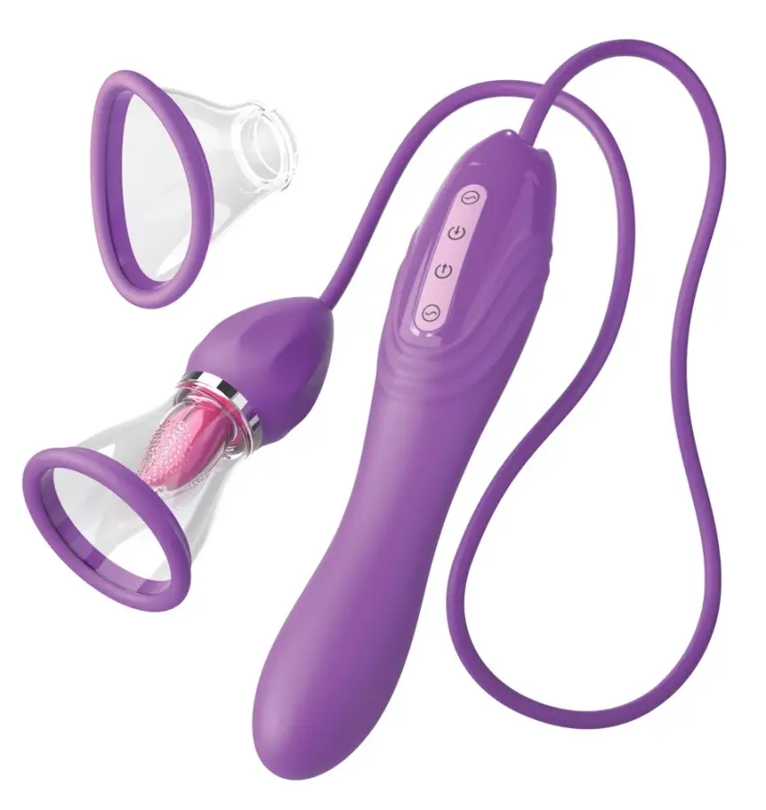 Fantasy For Her - Wibrator Ssący Z Języczkiem Do Lizania FFH Her Ultimate Pleasure MaxP - obrazek 2