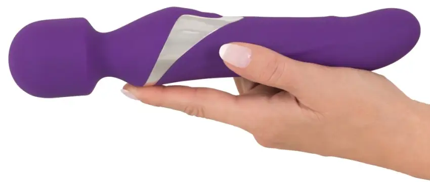 Javida - Masażer I Perłowy Wibrator W Jednym Fioletowy 24 Cm - obrazek 5