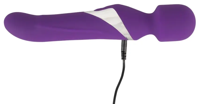 Javida - Masażer I Perłowy Wibrator W Jednym Fioletowy 24 Cm - obrazek 7