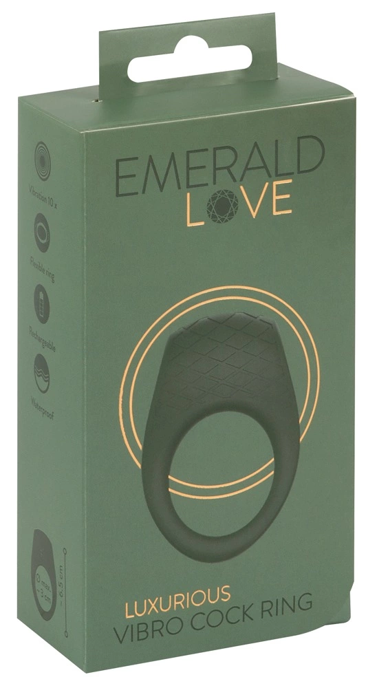 Emerald Love - Luksusowy Pierścień Na Penisa