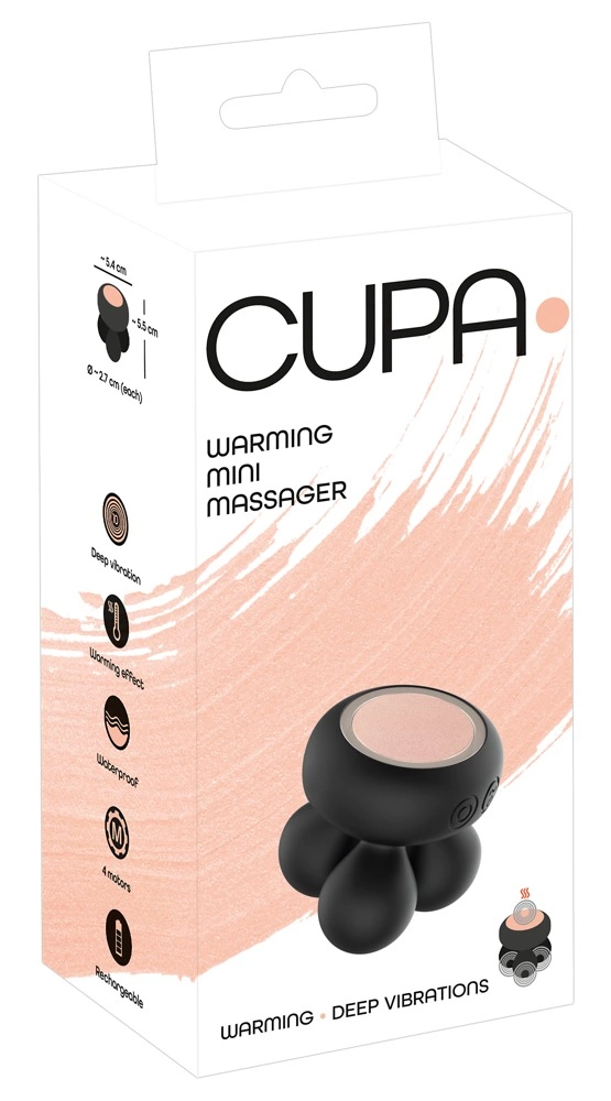 Cupa - Mini Masażer Stymulacja Ciepłem I Mocne Wibracje