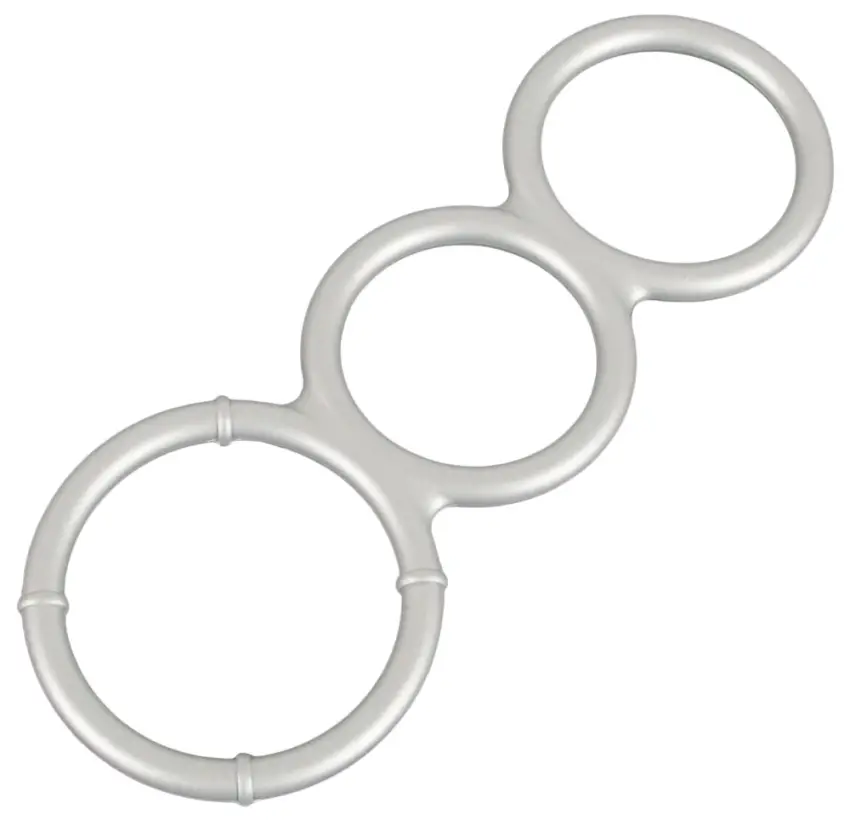 You2Toys - Metaliczny, silikonowy pierścień erekcyjny - obrazek 3