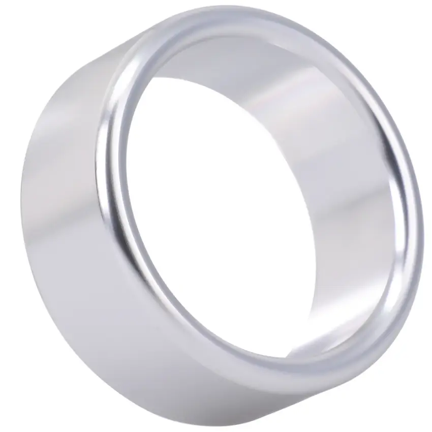 Doc Johnson - Pierścień erekcyjny szczotkowane aluminium średni - obrazek 9