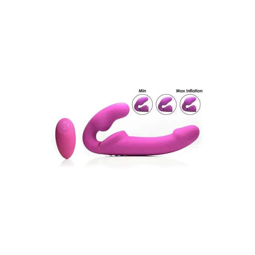 Strapless Strap-On z pilotem zdalnego sterowania Evoke XR Brands - obrazek 4