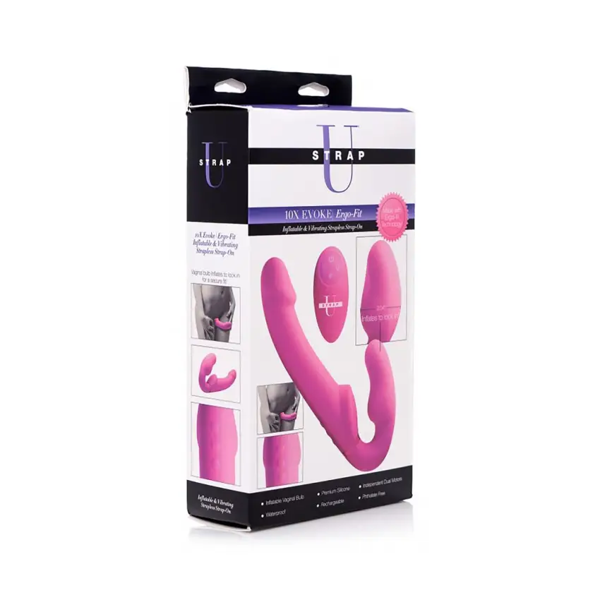 Strapless Strap-On z pilotem zdalnego sterowania Evoke XR Brands - obrazek 2
