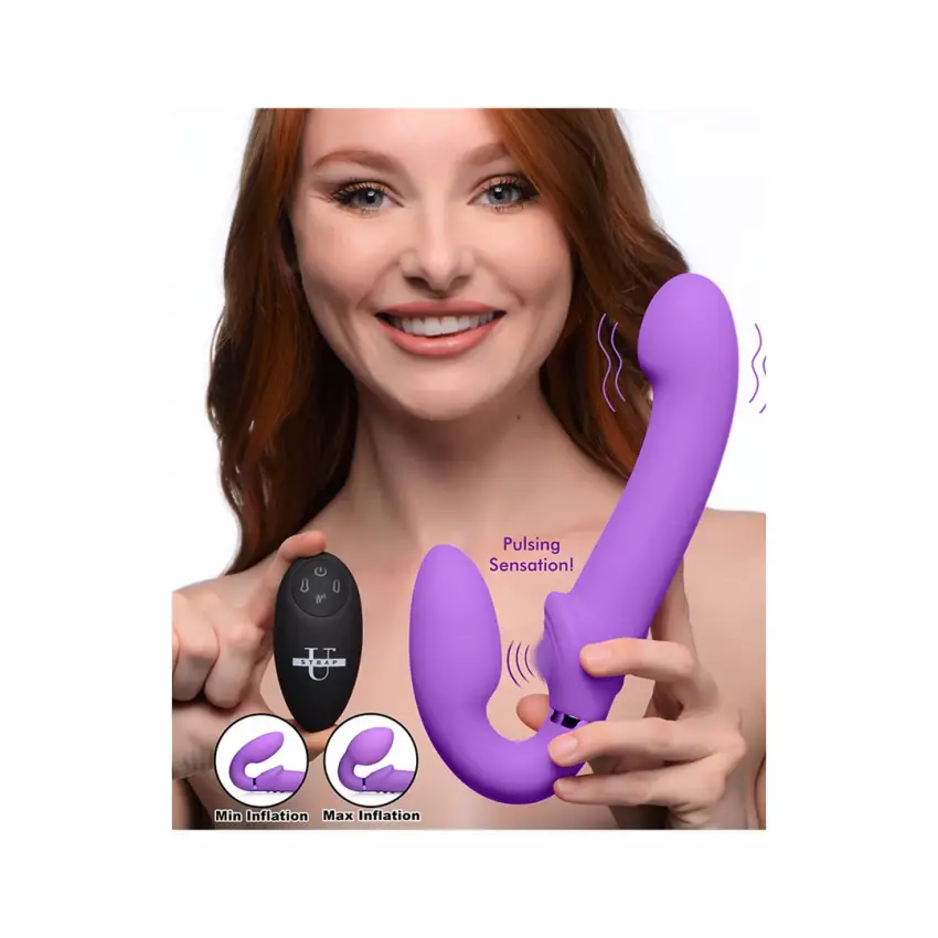 Podwójne pulsujące dildo Xr Brands - obrazek 4