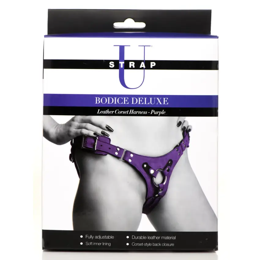 Skórzana uprząż gorsetowa XR Brands - obrazek 3