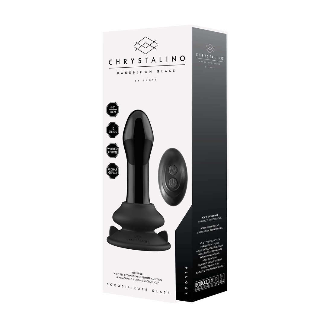 Christalino by shots - Szklany wibrator z przyssawką 4 Christalino by shots - Szklany wibrator z przyssawką - obrazek 4