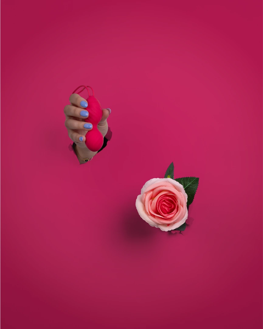 Loveline - Wibrujące jajeczka - zestaw - Strawberry Red 7 Loveline - Wibrujące jajeczka - zestaw - Strawberry Red - obrazek 7