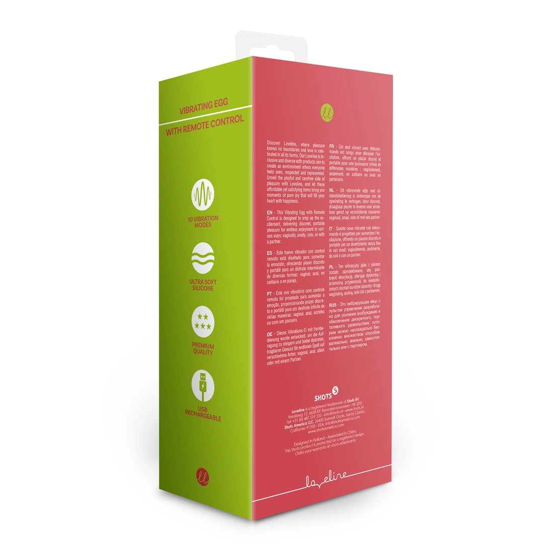 Loveline - Wibrujące jajeczka - zestaw - Strawberry Red 3 Loveline - Wibrujące jajeczka - zestaw - Strawberry Red - obrazek 3