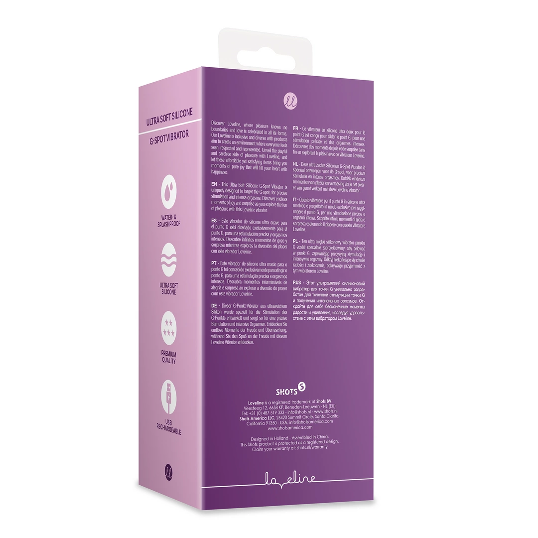 Loveline - Ultra gadki silikonowy króliczek - stymulacja punktu G - Orchidee Purple 3 Loveline - Ultra gadki silikonowy króliczek - stymulacja punktu G - Orchidee Purple - obrazek 3