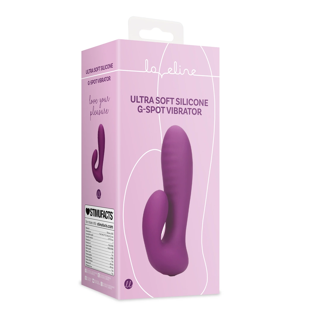 Loveline - Ultra gadki silikonowy króliczek - stymulacja punktu G - Orchidee Purple 2 Loveline - Ultra gadki silikonowy króliczek - stymulacja punktu G - Orchidee Purple - obrazek 2