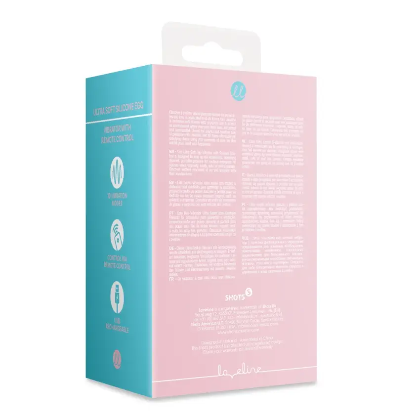 Loveline - Ultra gładkie jajeczko - wibrator - zestaw - Pink Arabesque - obrazek 3