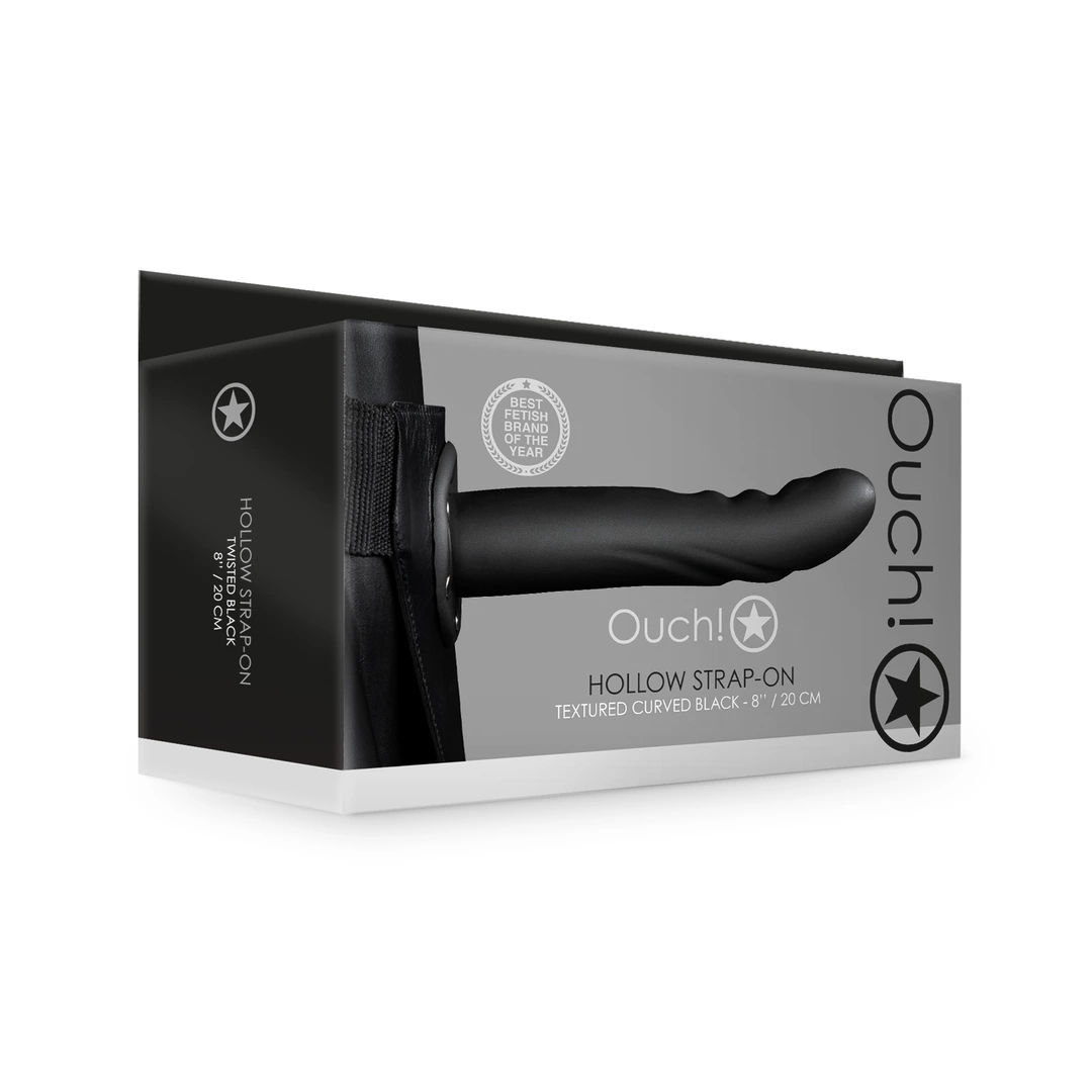 Ouch! - Dildo na pasku z wypustkami - 20 cm 2 Ouch! - Dildo na pasku z wypustkami - 20 cm - obrazek 2