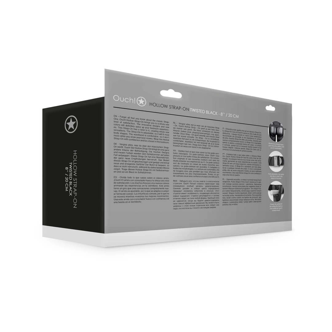 Ouch! - Dildo na pasku z wypustkami - 20 cm 9 Ouch! - Dildo na pasku z wypustkami - 20 cm - obrazek 9