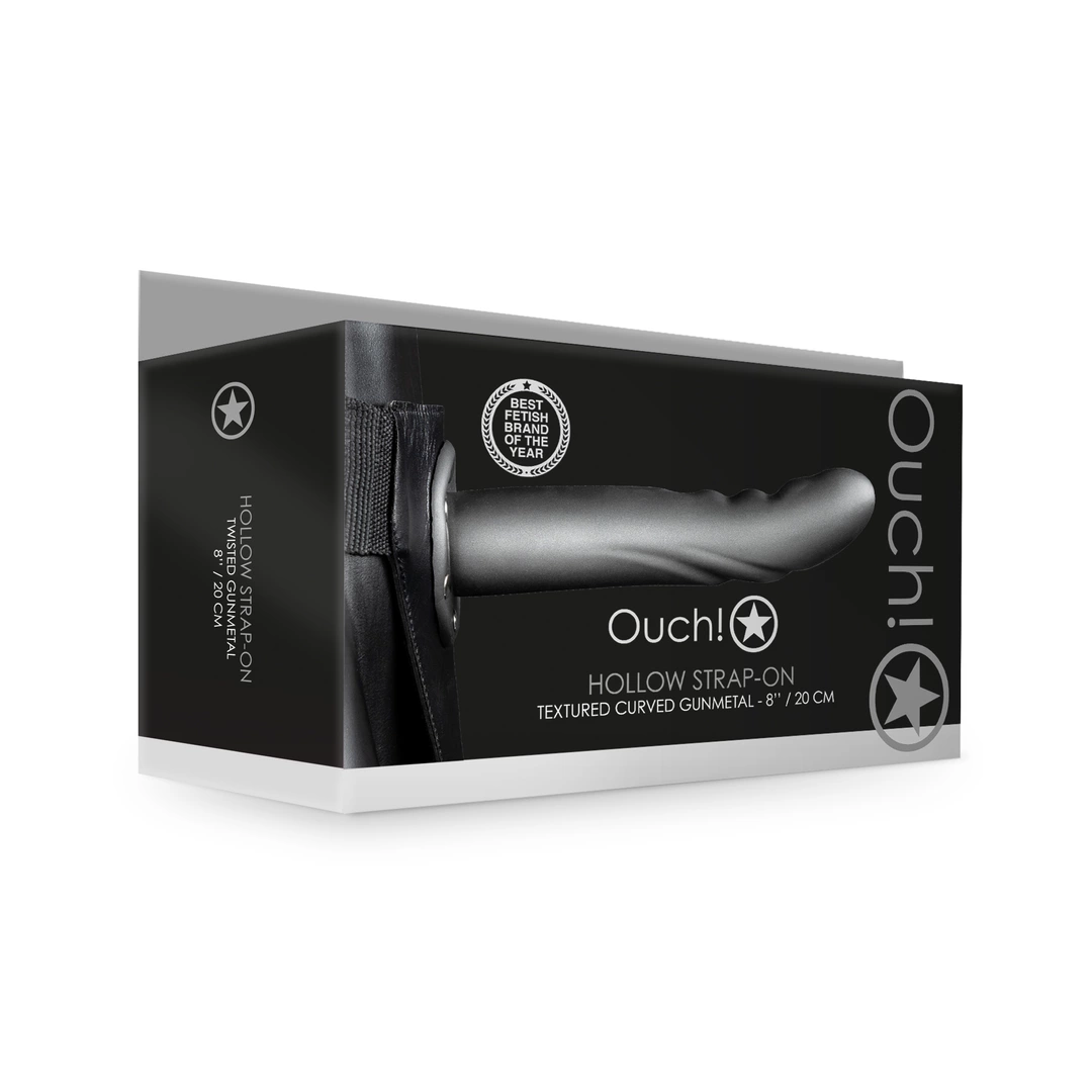 Ouch! - Dildo z delikatnymi wypustami 20 cm 2 Ouch! - Dildo z delikatnymi wypustami 20 cm - obrazek 2