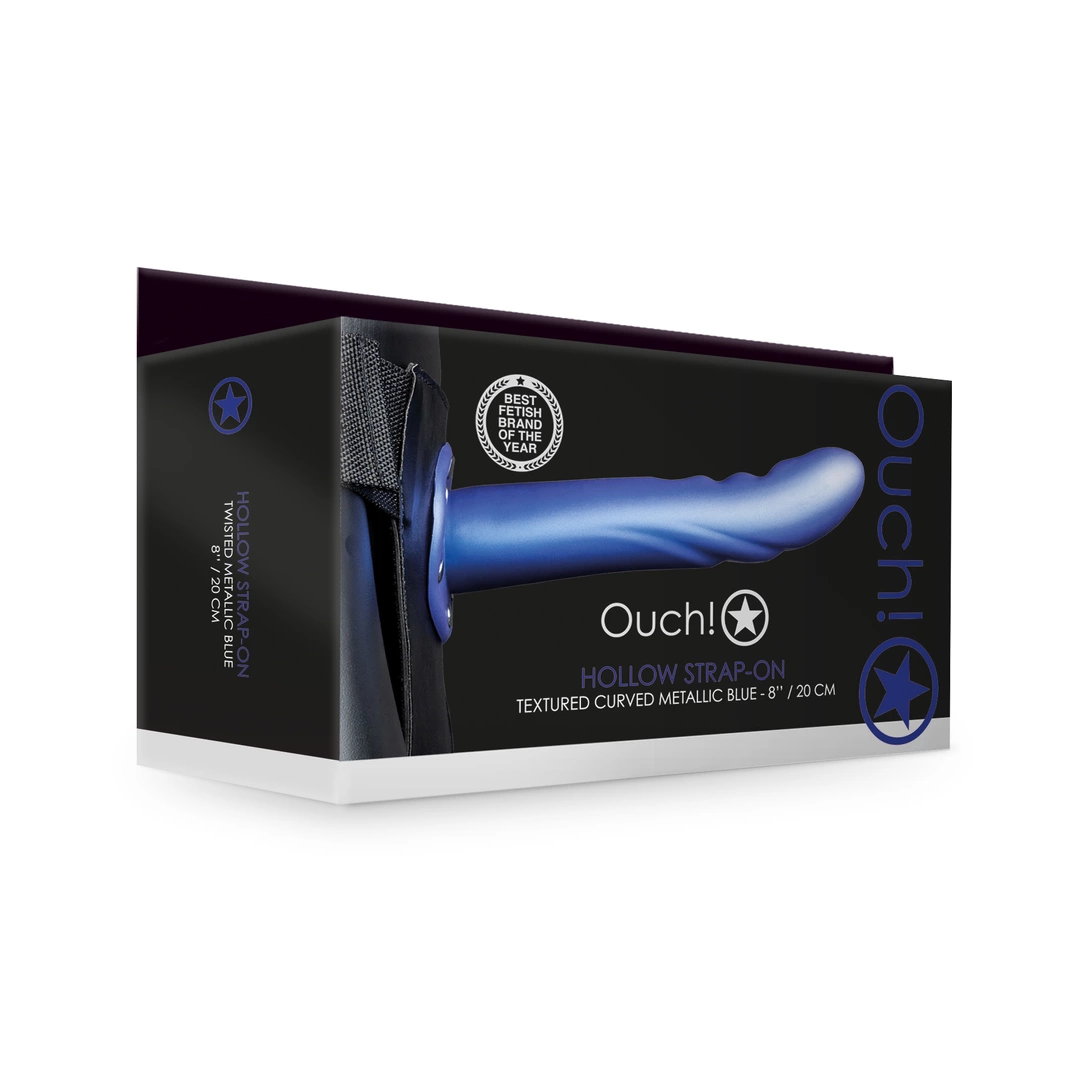 Ouch! - Dildo z delikatnymi wypustami 20 cm 2 Ouch! - Dildo z delikatnymi wypustami 20 cm - obrazek 2