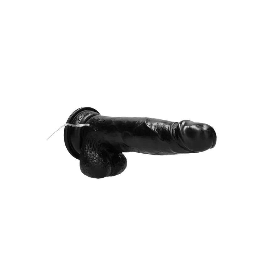 RealRock - Wibrujące realistyczne dildo z jądrami - z pilotem  20 cm - obrazek 5