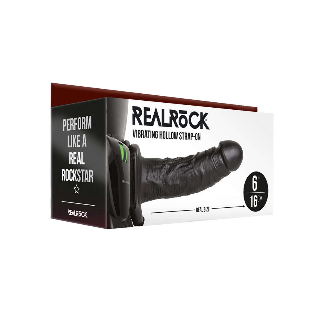 RealRock - Wibrator - dildo na pasku 15,5 cm 2 RealRock - Wibrator - dildo na pasku 15,5 cm - obrazek 2