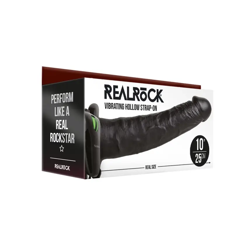RealRock - Wibrator - dildo na pasku  24,5 cm - obrazek 2